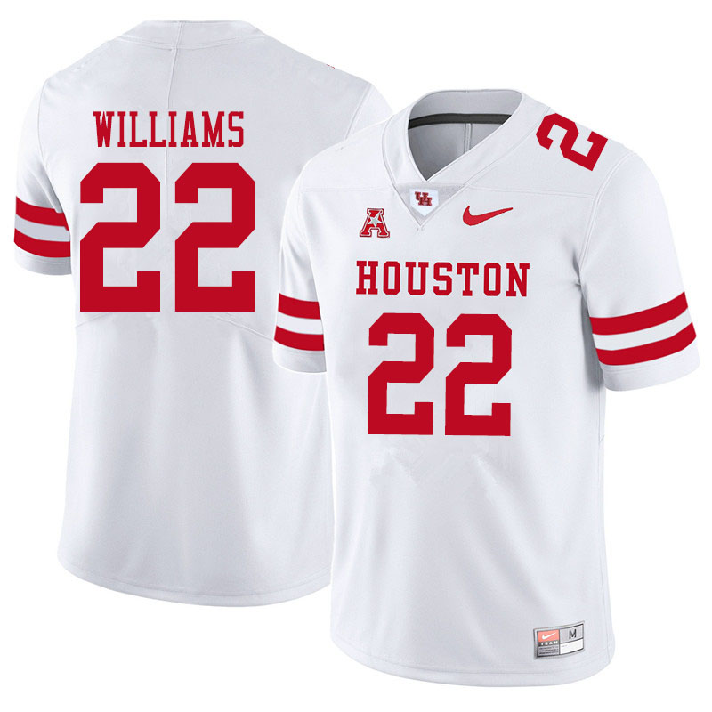 Men #22 Damarion Williams Houston Cougars College Football Jerseys Sale-White
